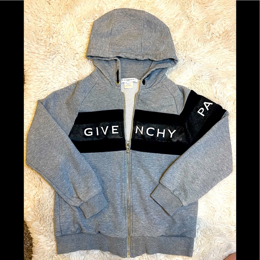 GIVENCHY little boys zip up hoodie